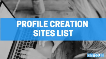 Profile Creation Sites List